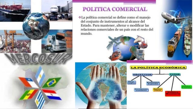 collage politica comercial