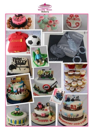 Collage adult novelty cakes