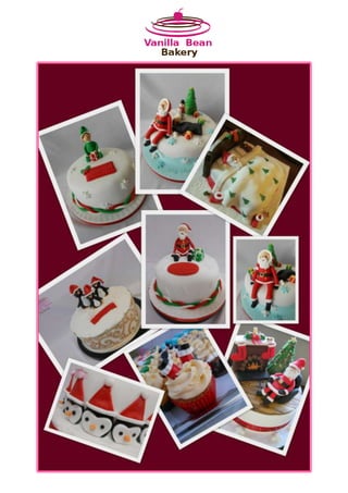 Collage christmas cakes