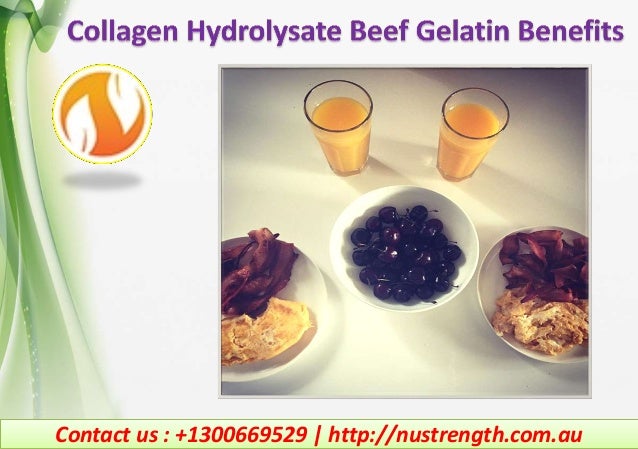 benefits of gelatin collagen hydrolysate