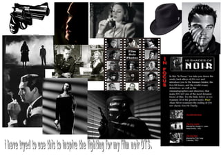Collage of film noir