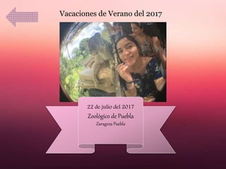 22 de julio del 2017
Zoológico de Puebla
Zaragoza Puebla
Vacaciones de Verano del 2017
 