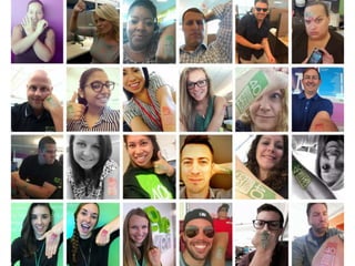 40 million member selfie collage