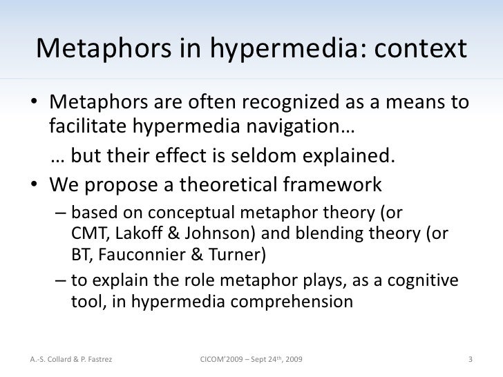 an analysis of metaphor comprehension theories Metaphor and literary comprehension: towards a discourse theory of metaphor in literature 1 analysis of linguistics rather than on a distillation from actual . an analysis of metaphor comprehension theories Metaphor and literary comprehension: towards a discourse theory of metaphor in literature 1 analysis of linguistics rather than on a distillation from actual .