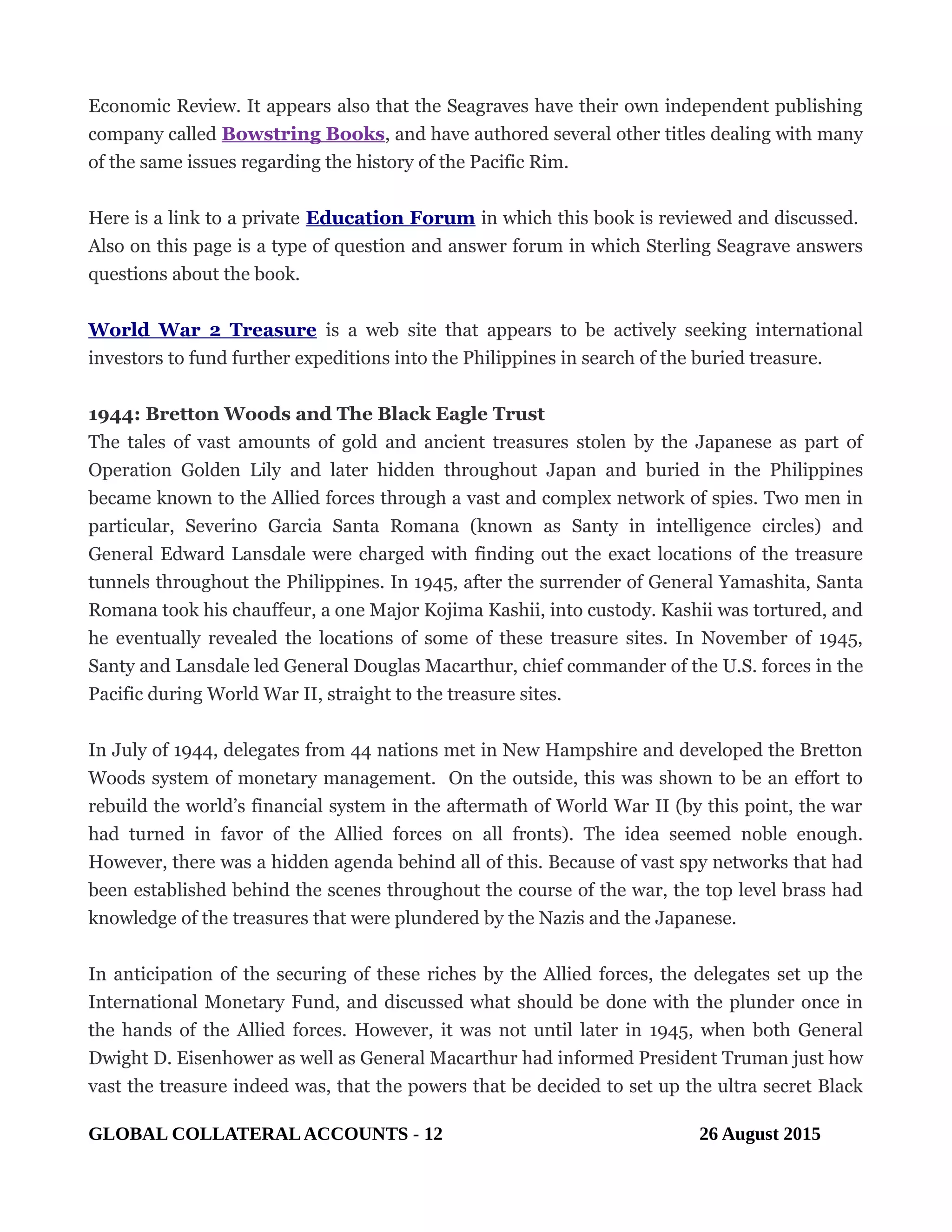 WHAT ARE GLOBAL COLLATERAL ACCOUNTS | PDF