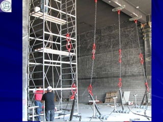 PROVA DI CARICO SU TRAVE
CON MARTINETTI OLEODINAMICI
 