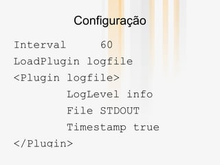 Espaço em disco ocupado constante 