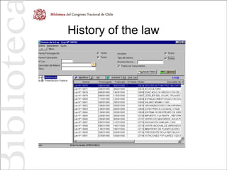 History of the law
 