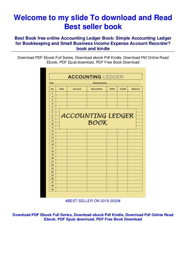 (Collectible) Accounting Ledger Book Simple Accounting Ledger for