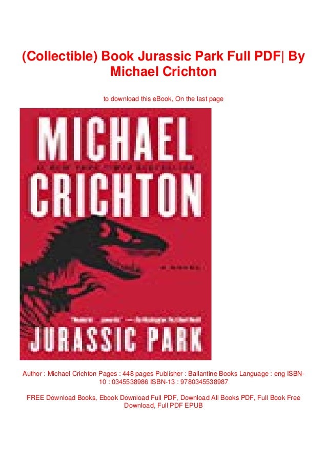 jurassic park pdf jurassic park pdf