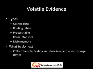 how to collect digital evidence