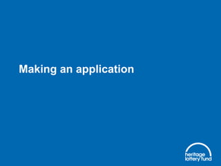 Making an application

 