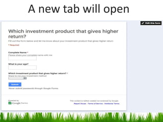 A new tab will open
 