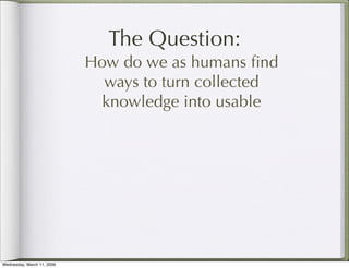 Collecting Knowledge