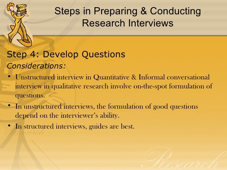 using interviews in a research project