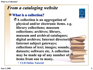 What is a Library Collection? | PPT