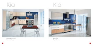 Kia                         Kia




     Grigio sabbia / Sand grey   Bianco / White
     Mogano / Mahogany           Faggio / Beech



18                                                19
 