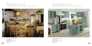 Serena Country                    Serena Country




     Frassino massiccio laccato        Frassino massiccio laccato
     avorio decapè                     verde decapè
     Solid ash with a textured ivory   Solid ash with a textured green

     lacquer finish                    lacquer finish
50                                                                       51
 