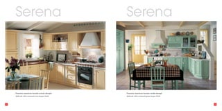 Serena                                           Serena

                          SERENA DA                                     SERENA DA
                          DERETINARE AVORIO                             DERETINARE VERDE




     Frassino massiccio laccato avorio decapè         Frassino massiccio laccato verde decapè
     Solid ash with a textured ivory lacquer finish   Solid ash with a textured green lacquer finish




52                                                                                                     53
 