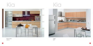 Kia             Kia




     Rovere chiaro   Faggio
     Light oak       Beech




14                            15
 