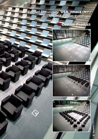 Cornell University. USA, Ithaca (NY)
arch. oMa / rem Koolhaas
Custom Product
figueras.com
15
 