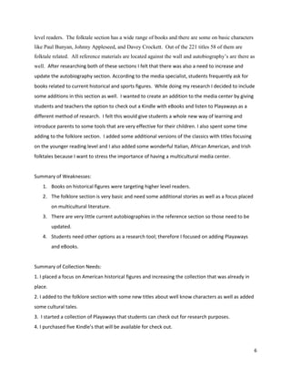 Collection and development pittman