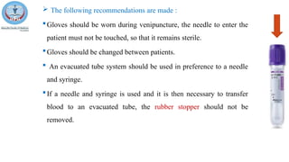 An overview on collection and handling of blood | PPTX