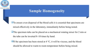 An overview on collection and handling of blood | PPTX