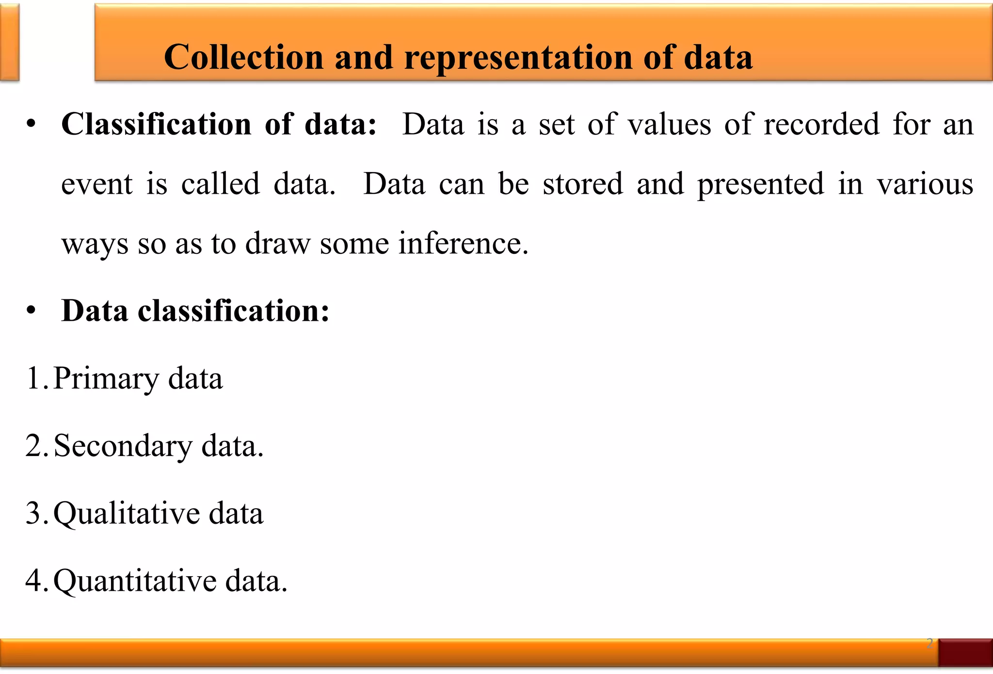Tabular and Graphical Representation of Data | PPTX