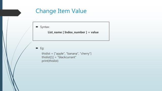 Python Collection datatypes | PPT