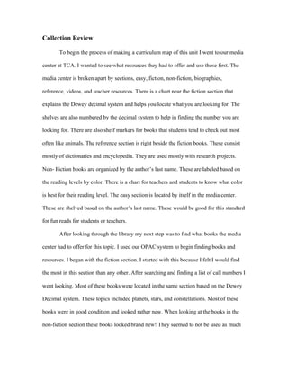 Collection development