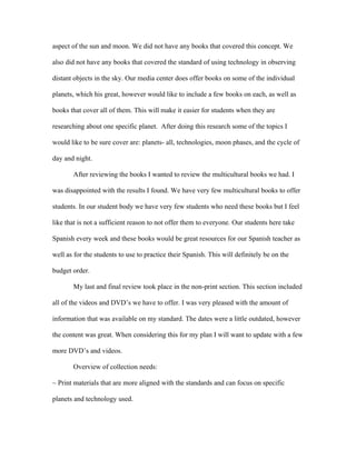 Collection development