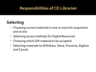 Collection development by Muhammad Tufail Khan & Aneela Zahid | PPT