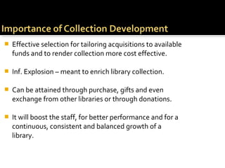 Collection development by Muhammad Tufail Khan & Aneela Zahid | PPT