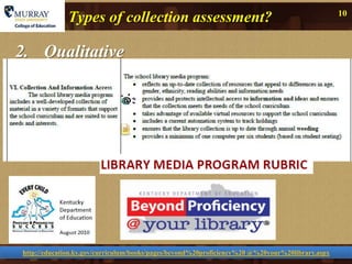 Collection evaluation | PPTX