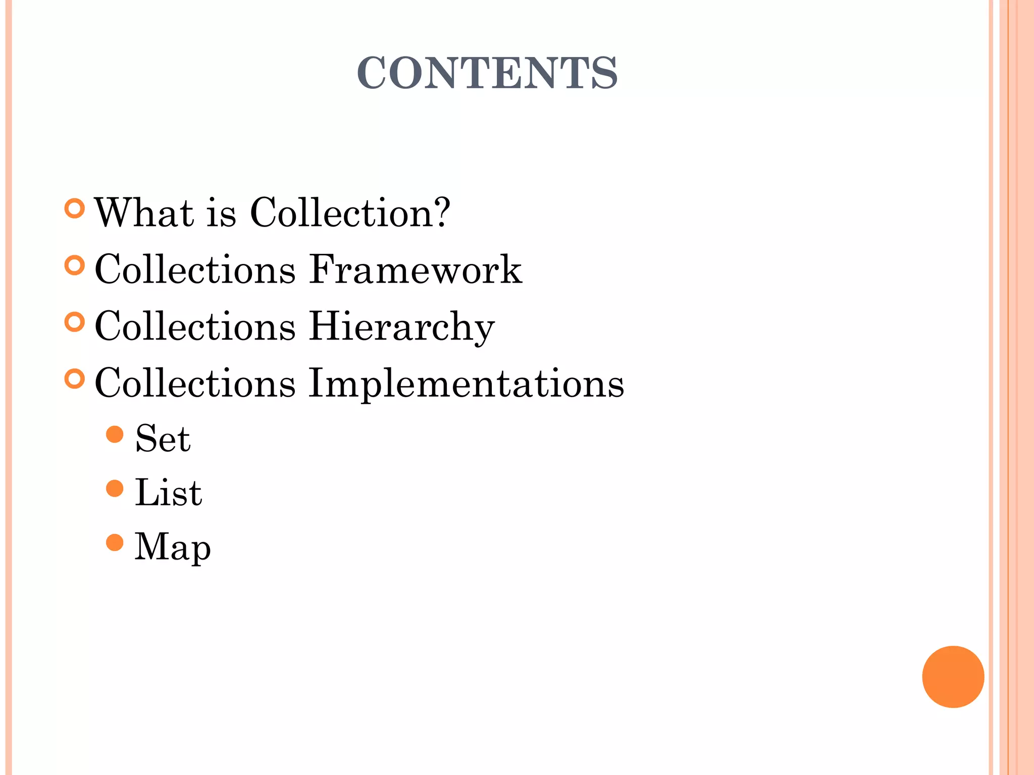 Collection Framework in java | PPT