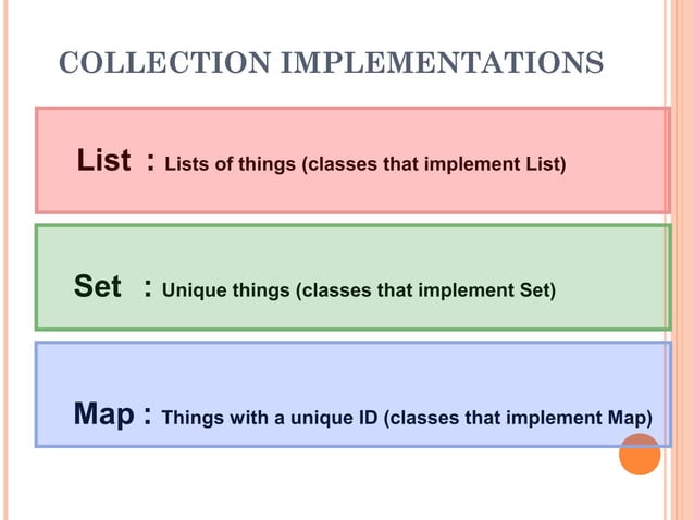 Collection Framework in java | PPT