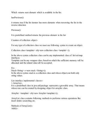 Collections framework | PDF image.