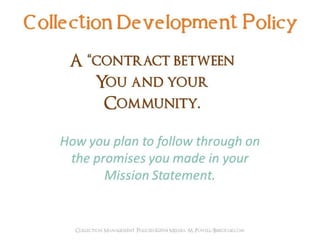 Collection management policies pci