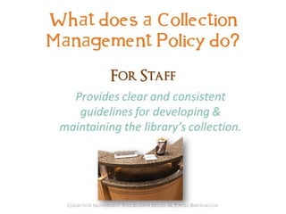 Collection management policies pci