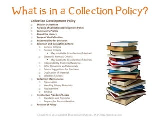 Collection management policies pci