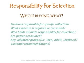 Collection management policies pci