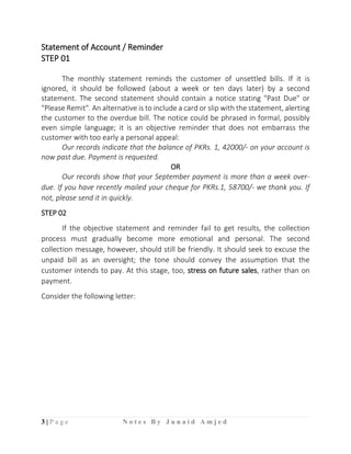 Howdnes Collection Note Collection messages | PDF