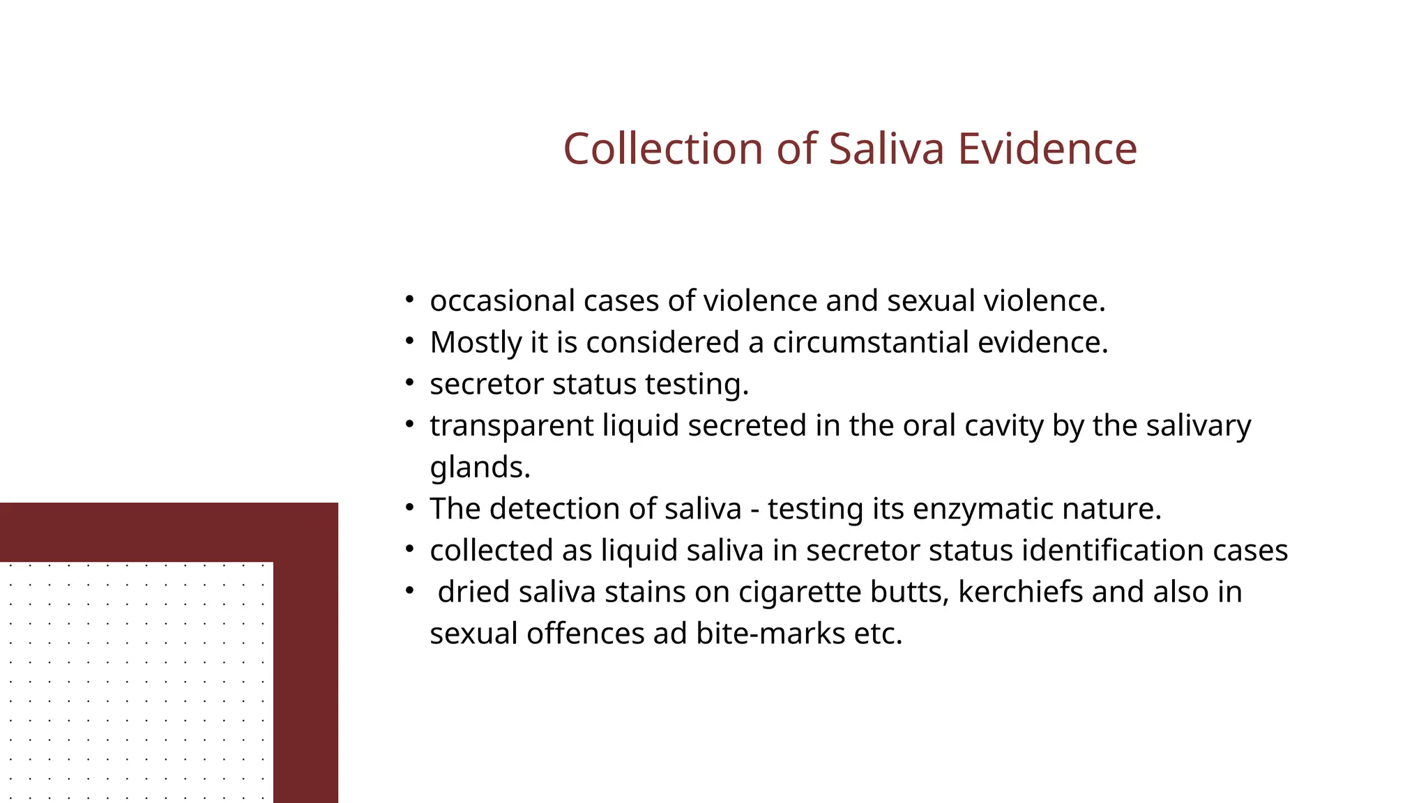 COLLECTION OF BIOLOGICAL EVIDENCES in Forensic Science.pptx