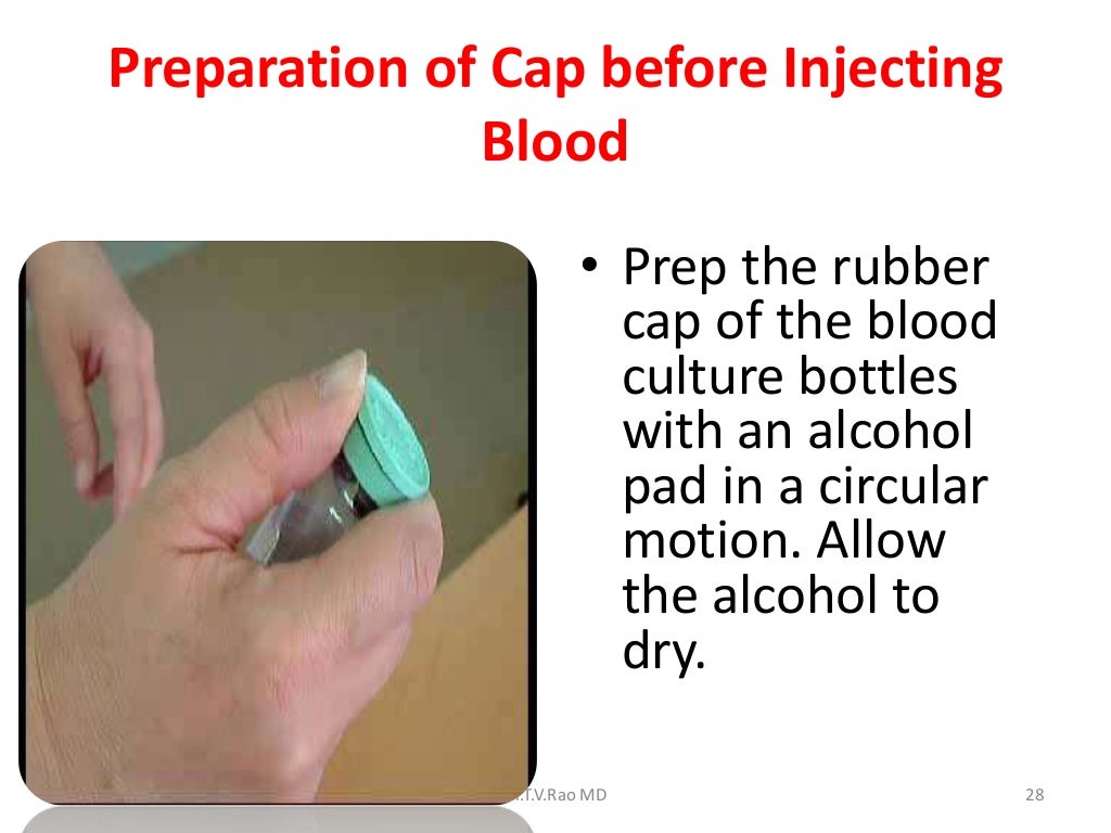 Collection of blood for culturing