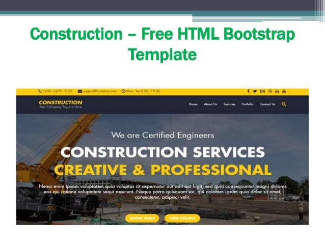 collection of free bootstrap themes and templates