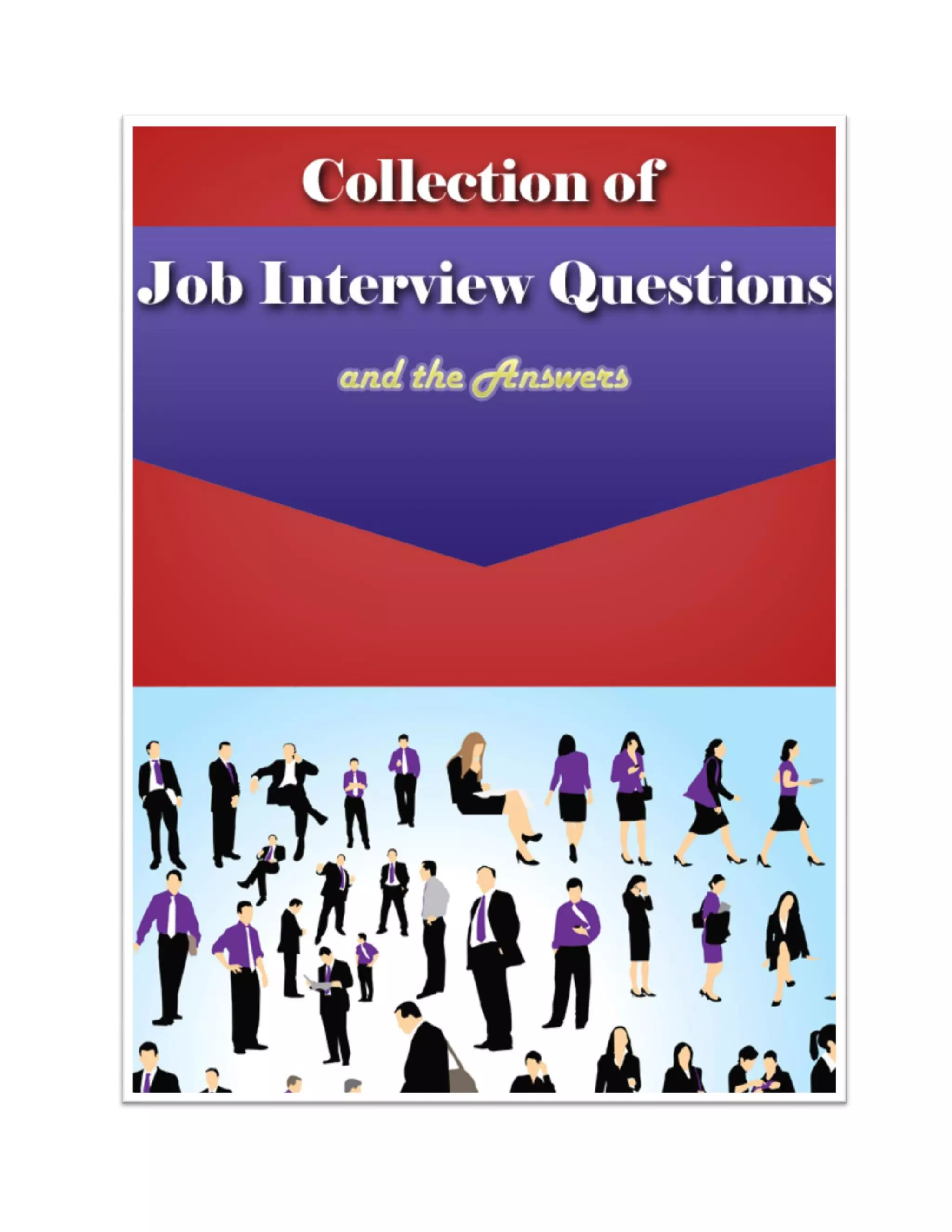Collection of job interview questions and the answers | PDF