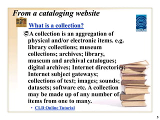 Organizing and Managing Library Collections: Why? | PPTX