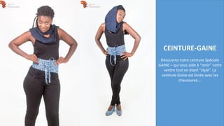 CEINTURE-GAINE
Découvrez notre ceinture Spéciale
GAINE – qui vous aide à “tenir” votre
ventre tout en étant “stylé”. La
ceinture-Gaine est livrée avec les
chaussures….
 