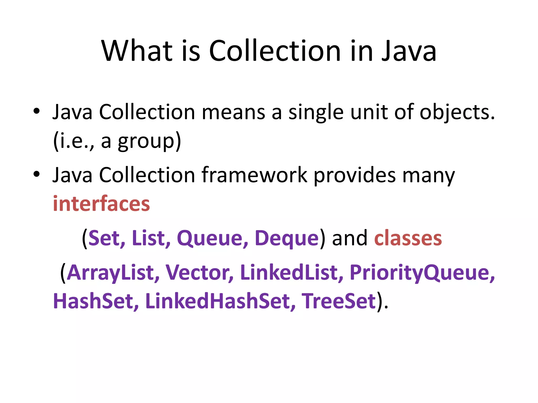 Java Collections | PPTX